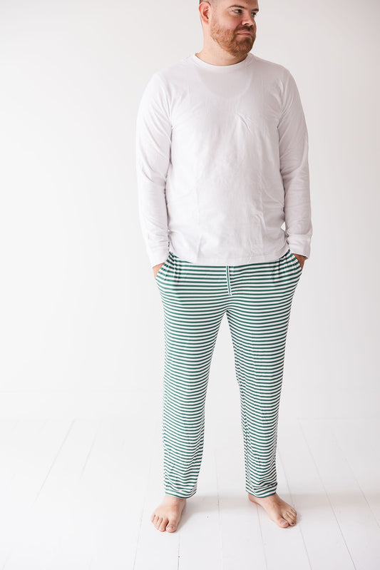 Green Stripes: Men's Pants