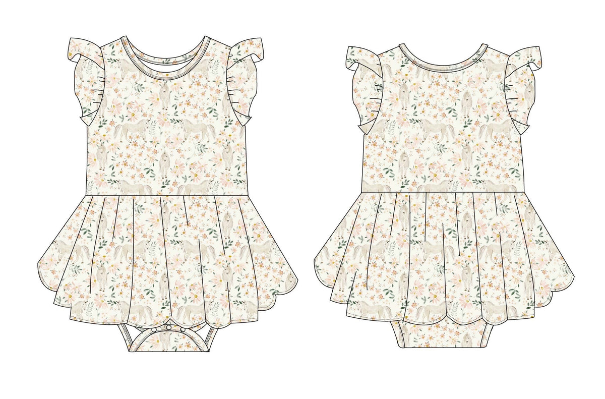 Enchanted: Bodysuit Twirl Dress