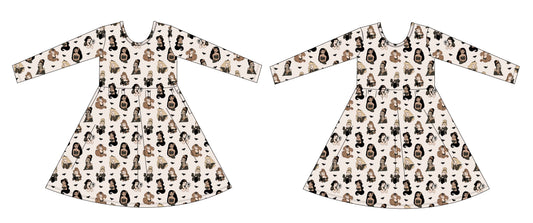 Fairytale Frights: Long Sleeve Twirl Dress