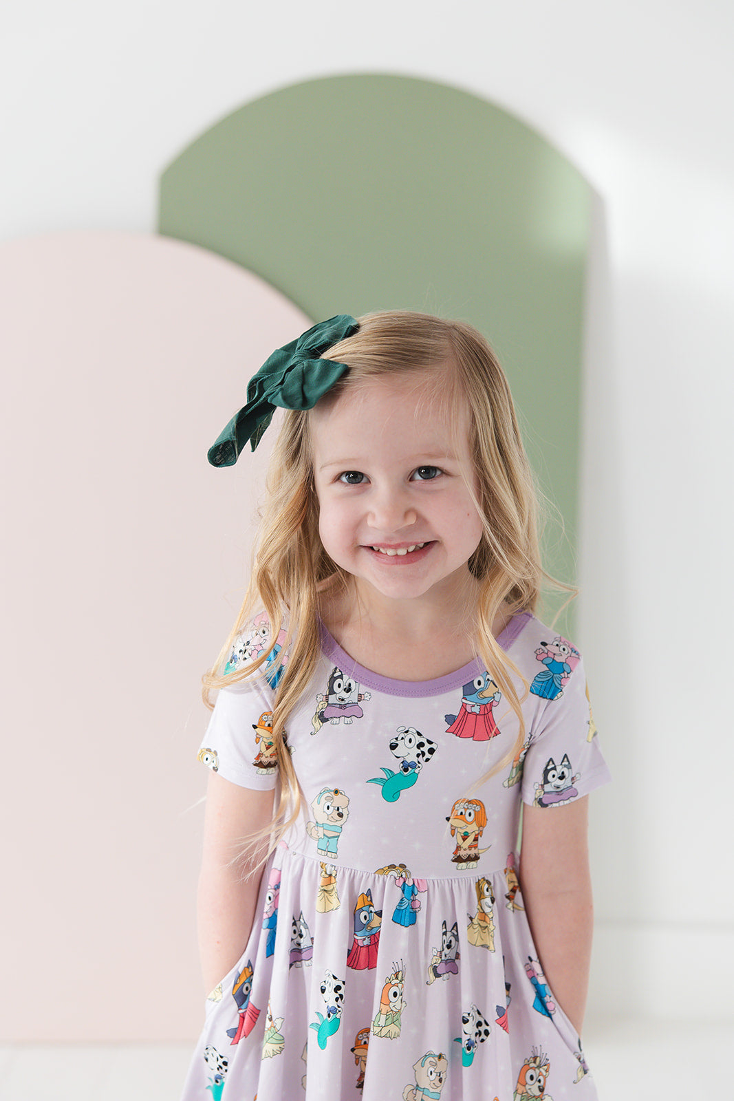 Make Believe: Twirl Dress BLUE ACCENT