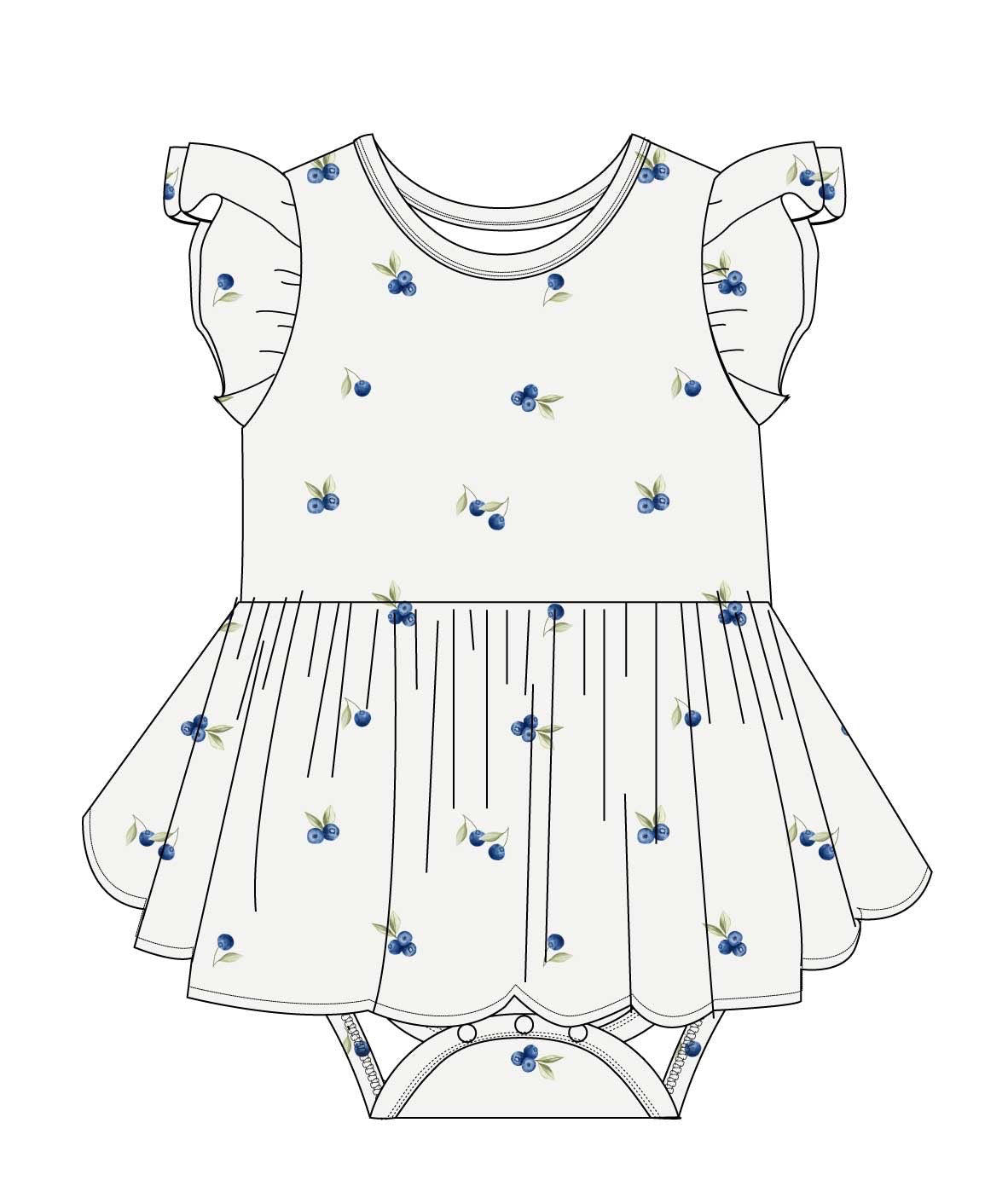 So Berry Sweet: Bodysuit Twirl Dress