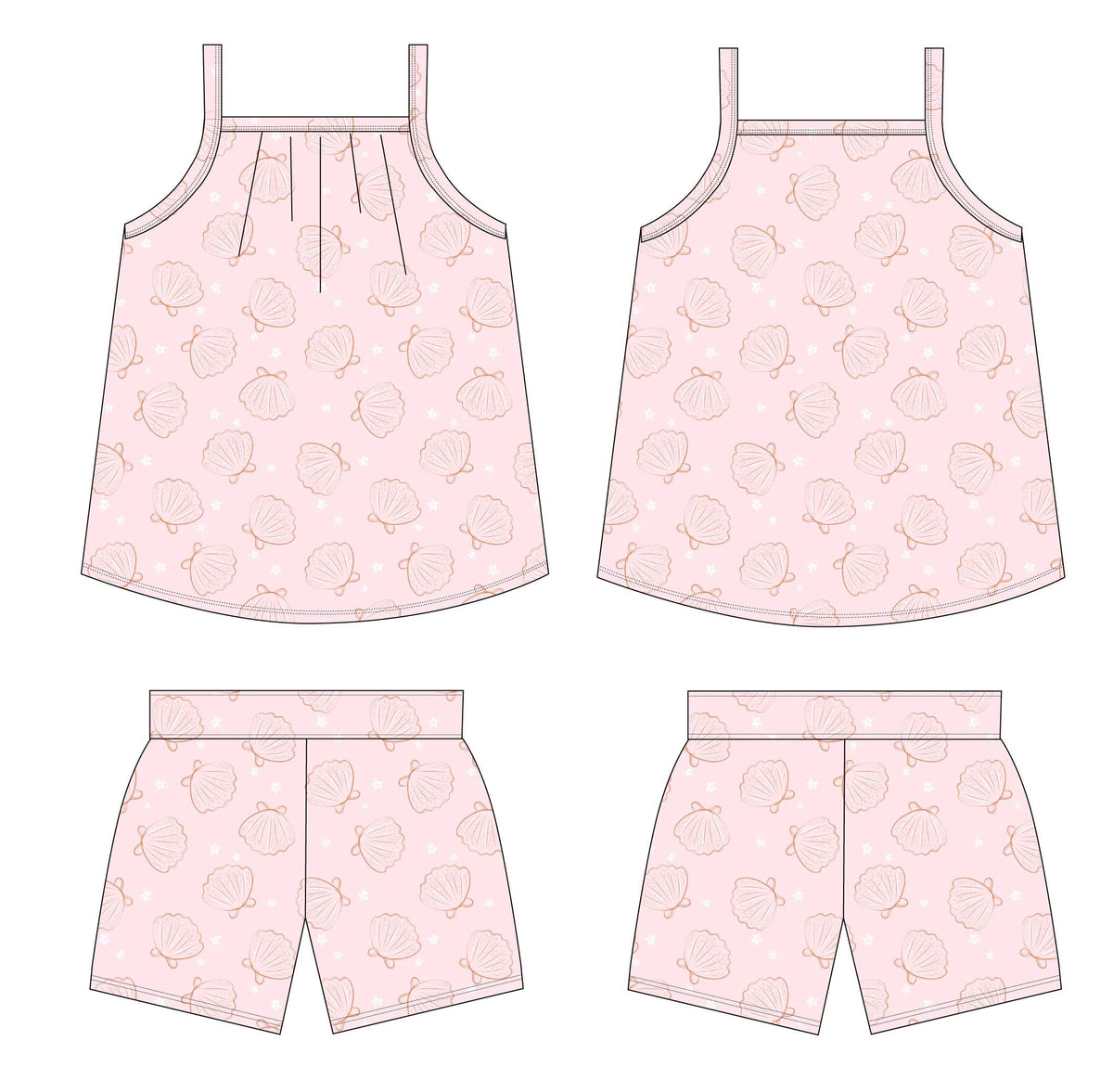 Coastal: Tank Short Set