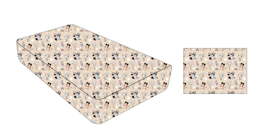 Bloomy Besties: Twin Fitted Sheet & Pillow Case