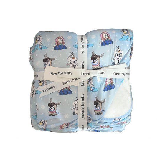 Frosty Friends: Plush Blanket