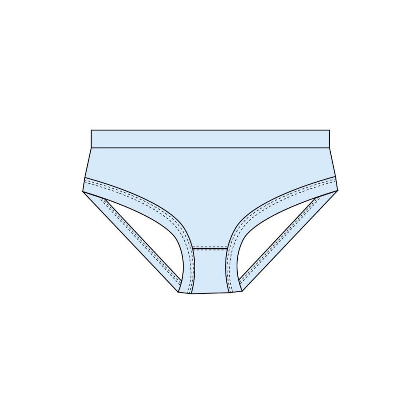 Something Blue: Girl's Briefs