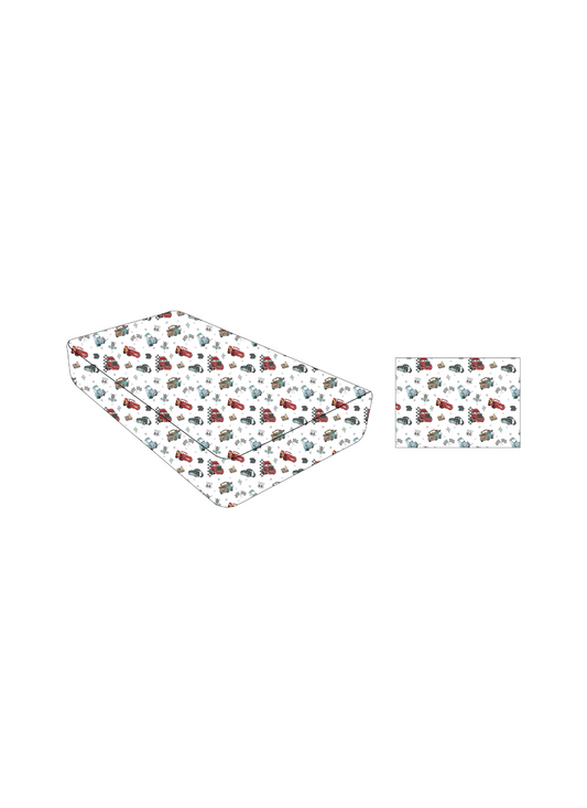 Radiator Dreams: Twin Fitted Sheet & Pillow Case