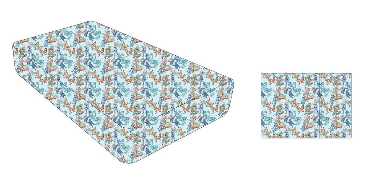 City Safari - Twin Sheet Set