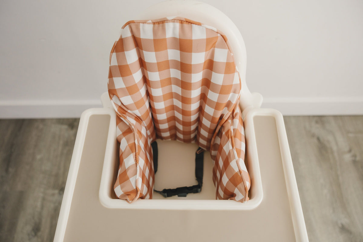 Burnt Orange Gingham IKEA Antilop Cushion Cover
