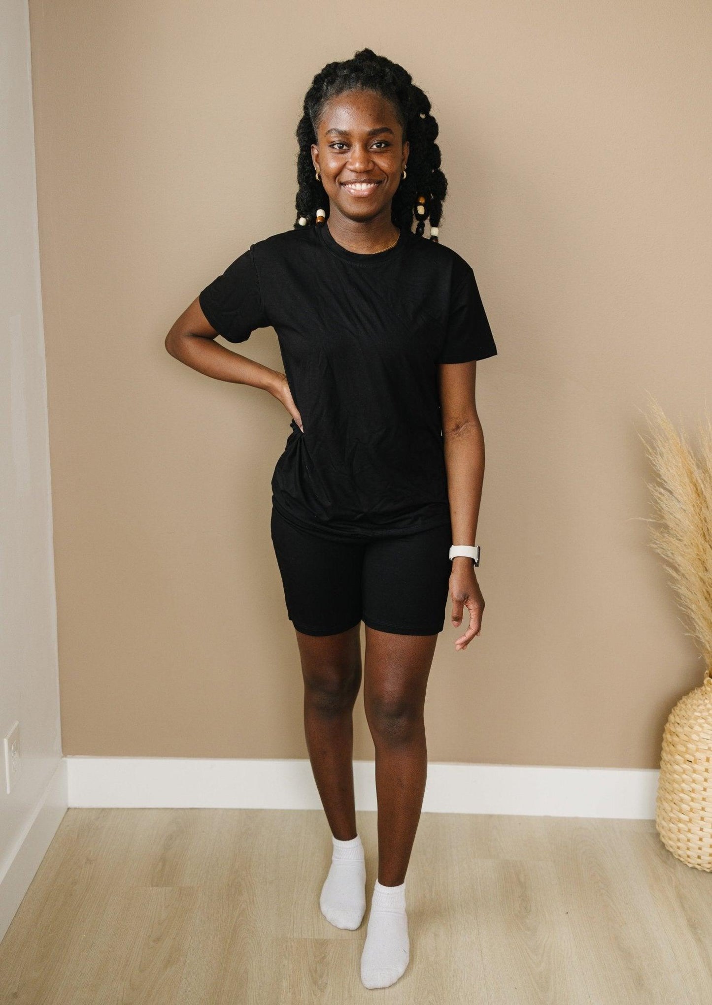 Women's Bamboo Tee & Bike Shorts