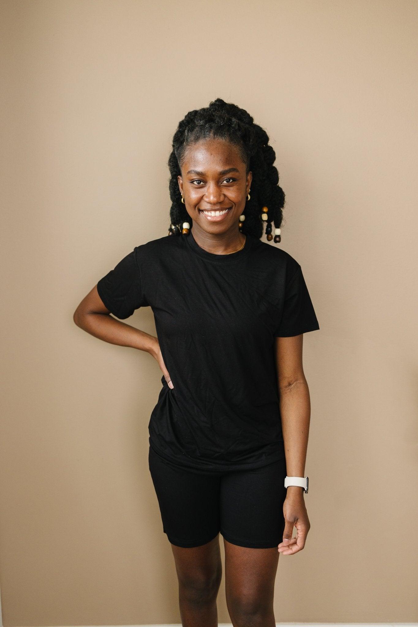 Women's Bamboo Tee & Bike Shorts