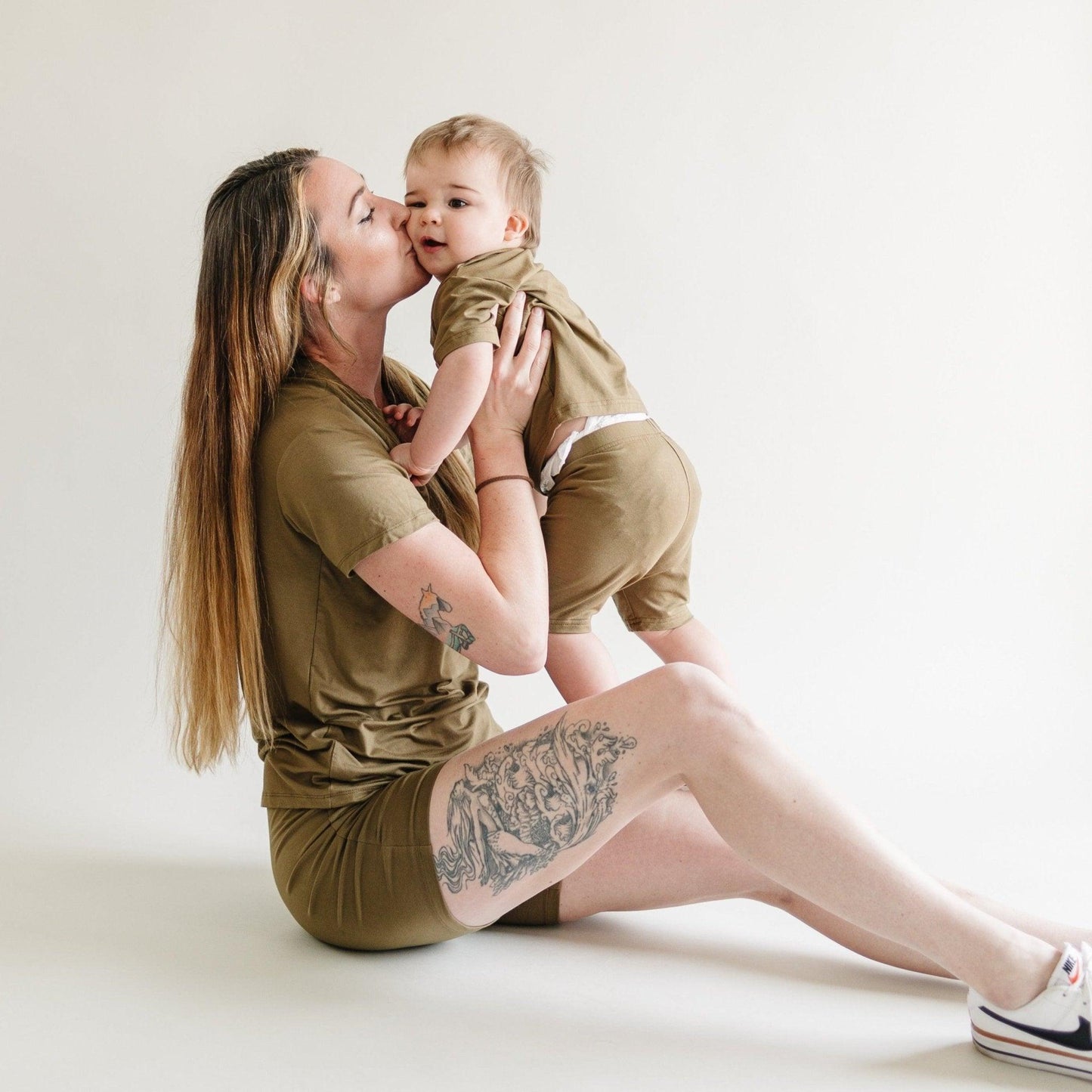 Women's Bamboo Tee & Bike Shorts