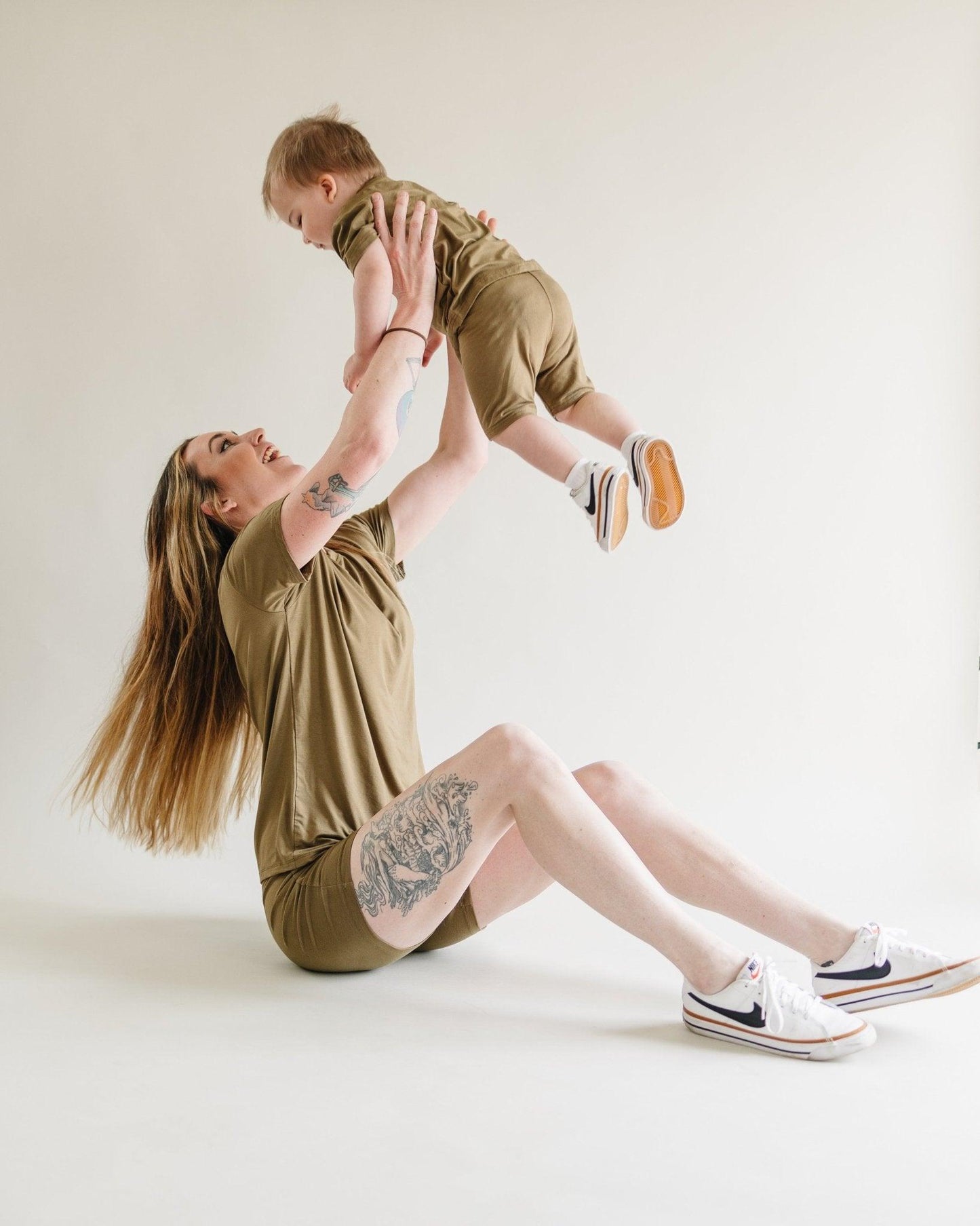 Women's Bamboo Tee & Bike Shorts