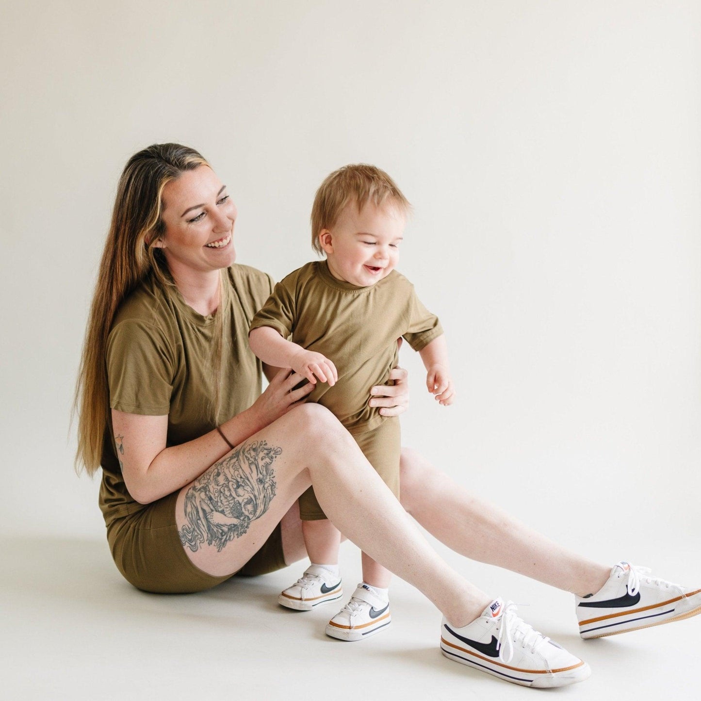 Women's Bamboo Tee & Bike Shorts