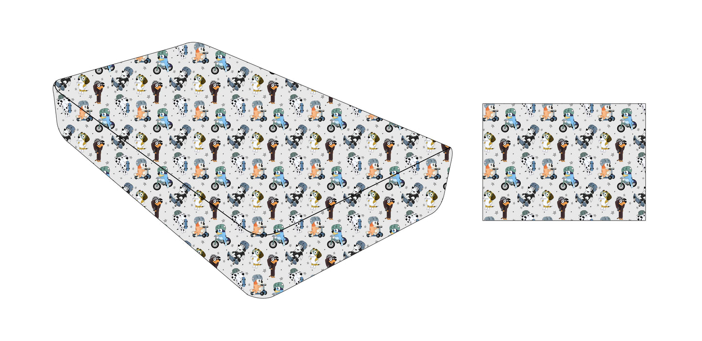 Canine Cruisers: Twin Fitted Sheet & Pillow Case