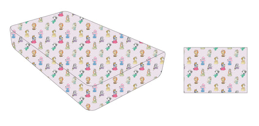Make Believe: Twin Fitted Sheet & Pillow Case