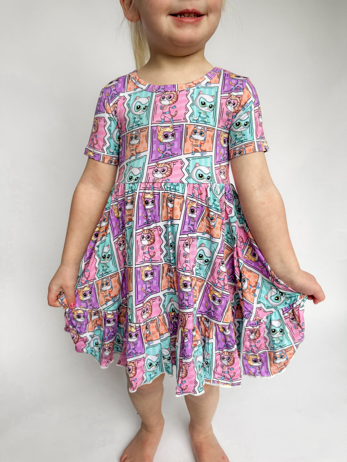 Purr-fect Heroes: Ruffle Dress