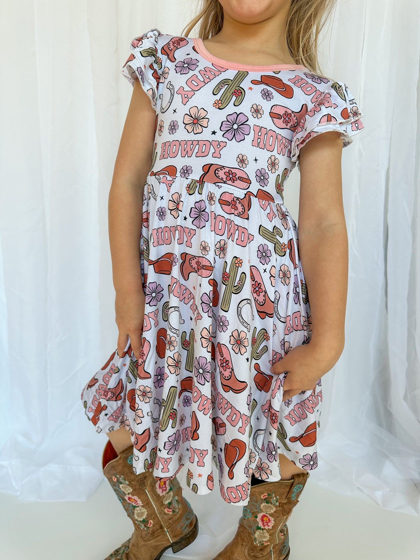 Howdy Darling Toddler Twirl Dress