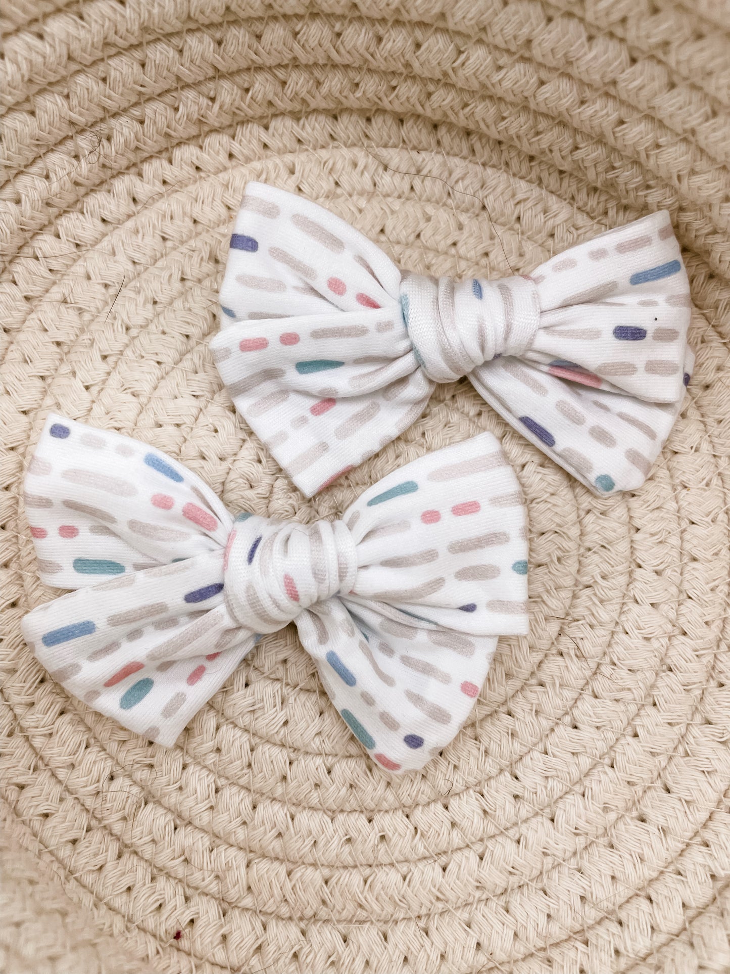 Colorful Dots Bow