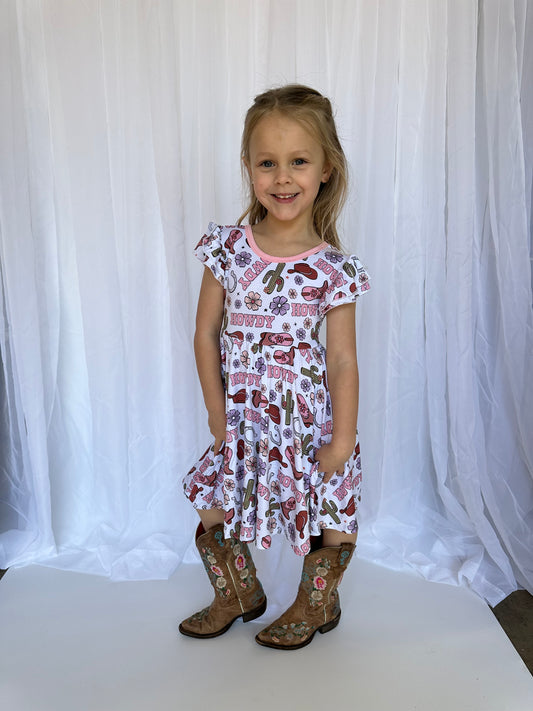 Howdy Darling Toddler Twirl Dress