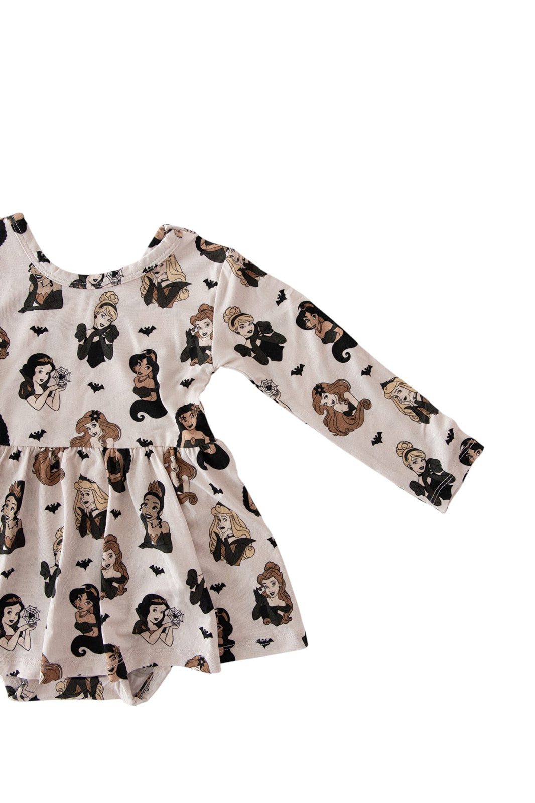 Fairytale Frights: Long Sleeve Baby Twirl Dress with Bodysuit