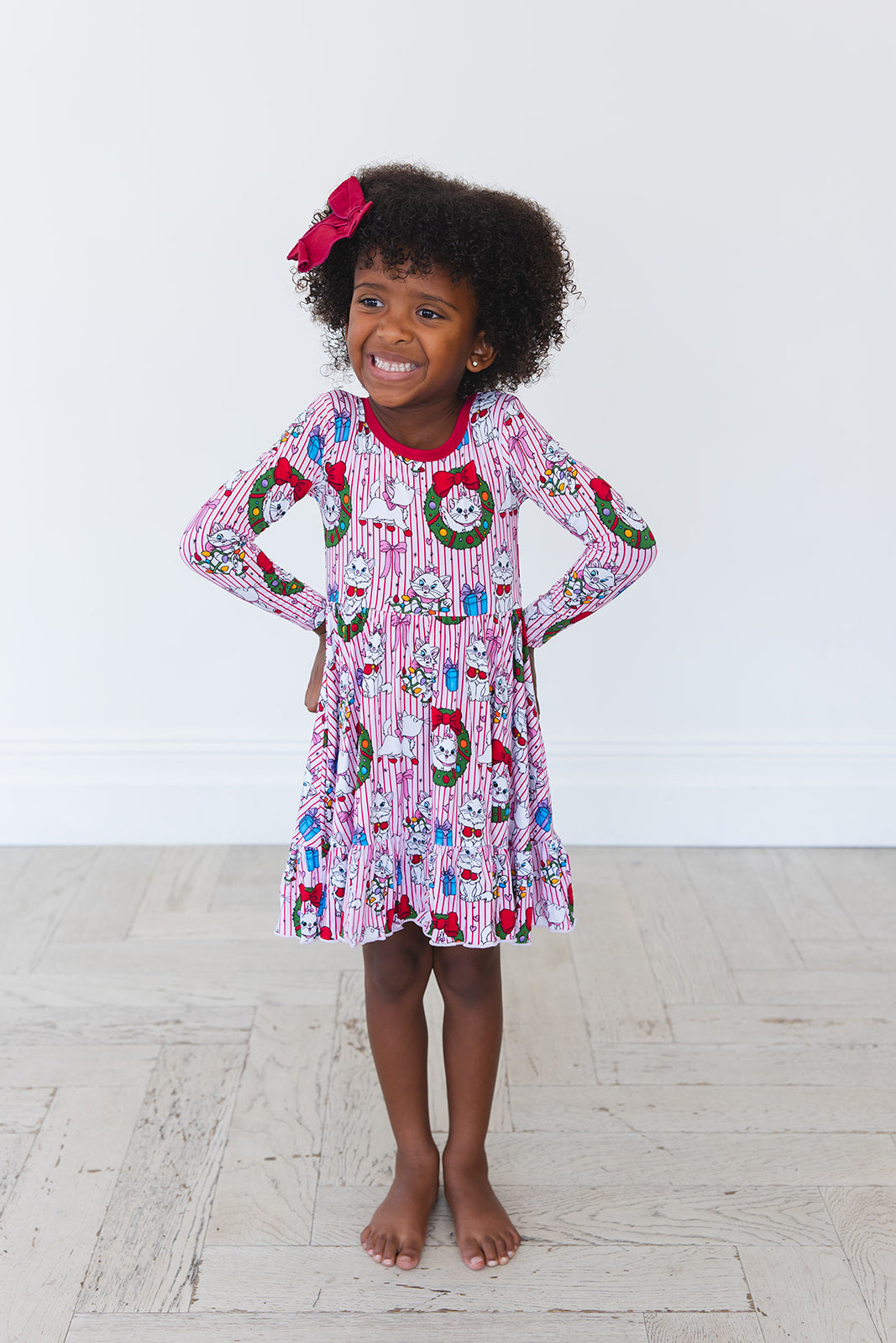 Wreath & Whiskers - Ruffle Dress