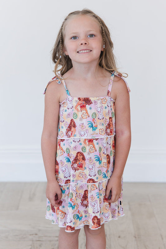 (PINK) Beyond the Reef - Tiered Dress