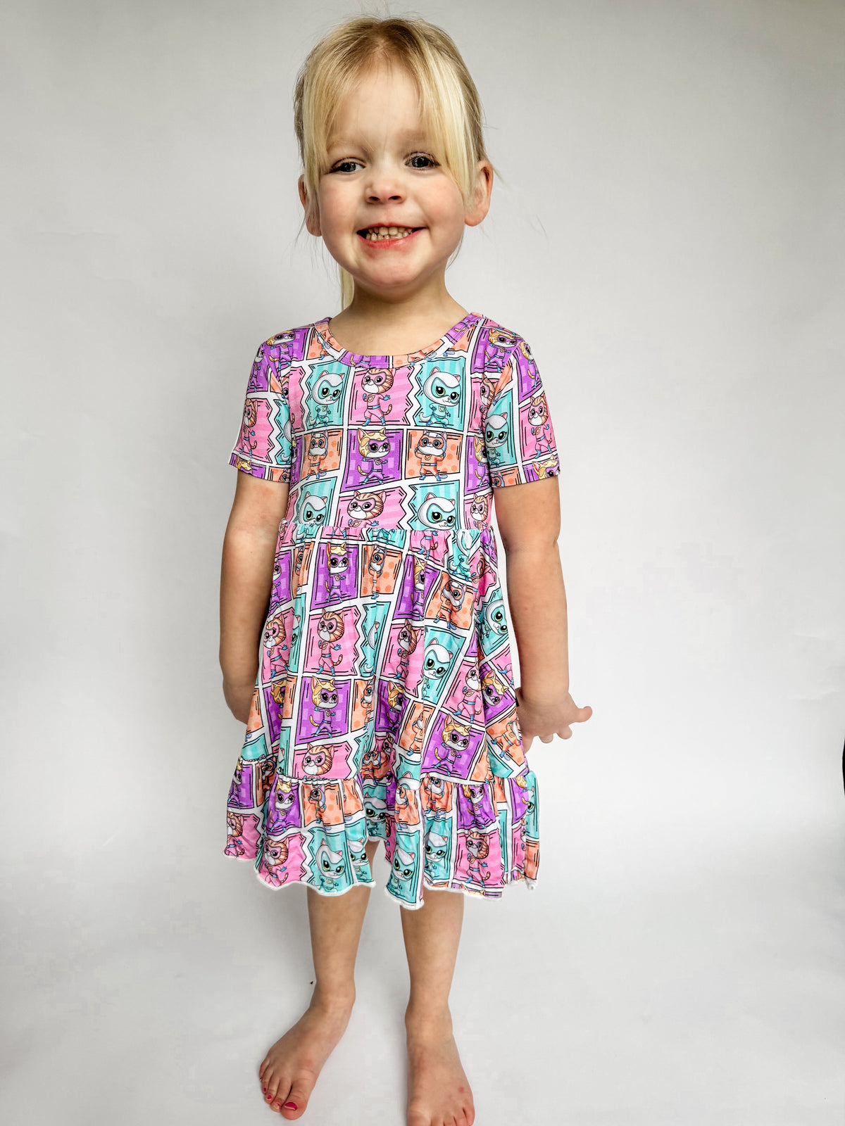 Purr-fect Heroes: Ruffle Dress