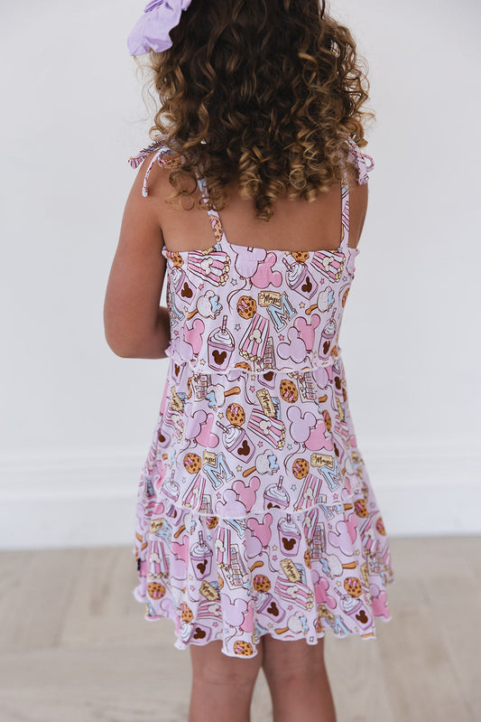 Snacks (pink) - Twirl Dress