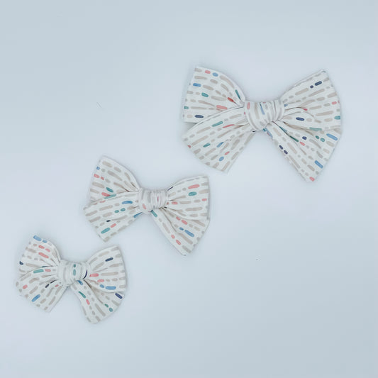 Colorful Dots Bow