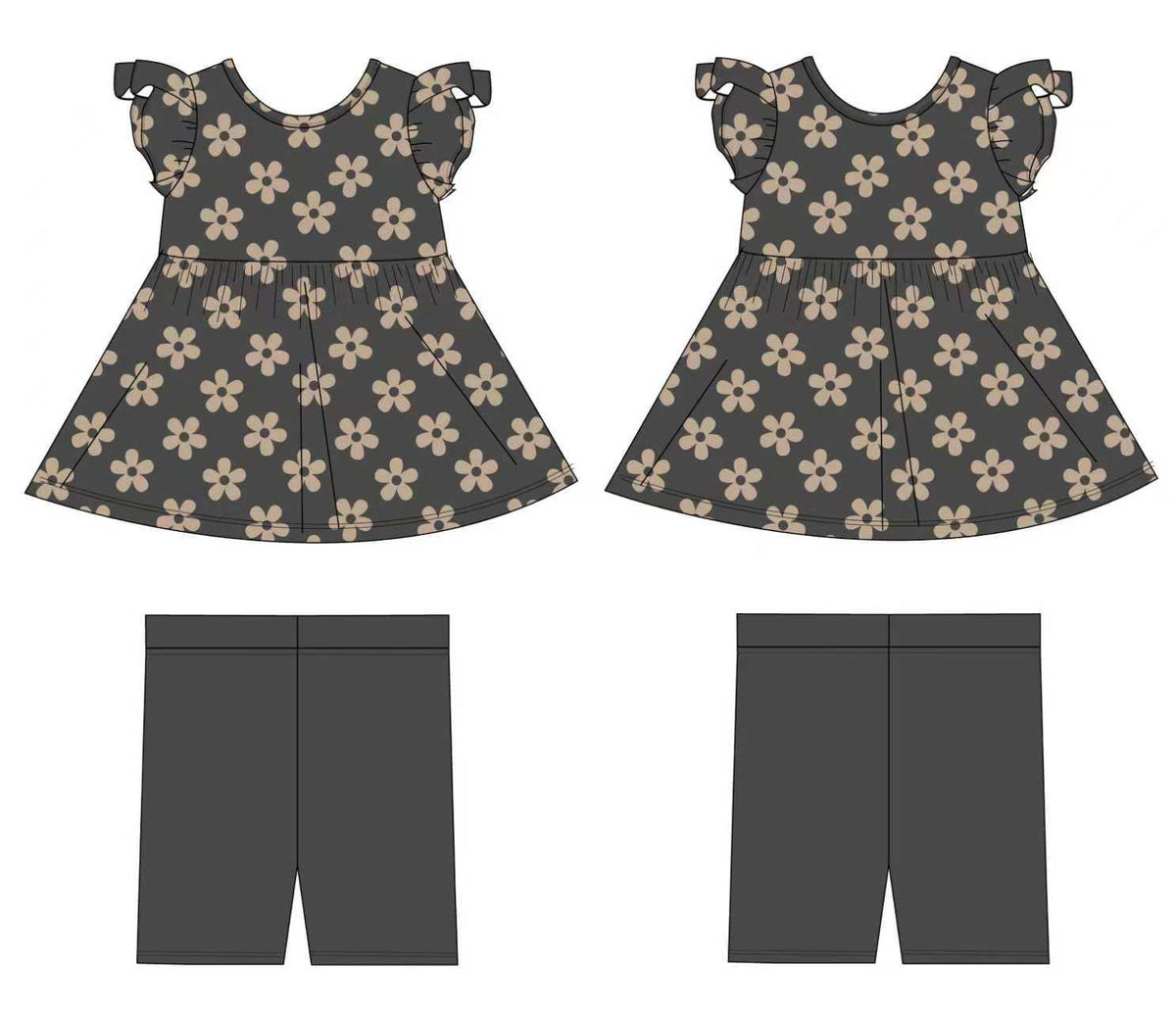Bloom: Peplum Biker Short Set