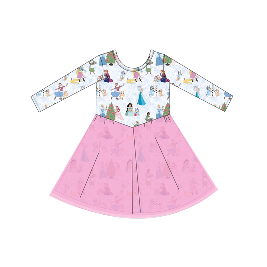 Holiday Girlies: Long Sleeve Tutu Dress
