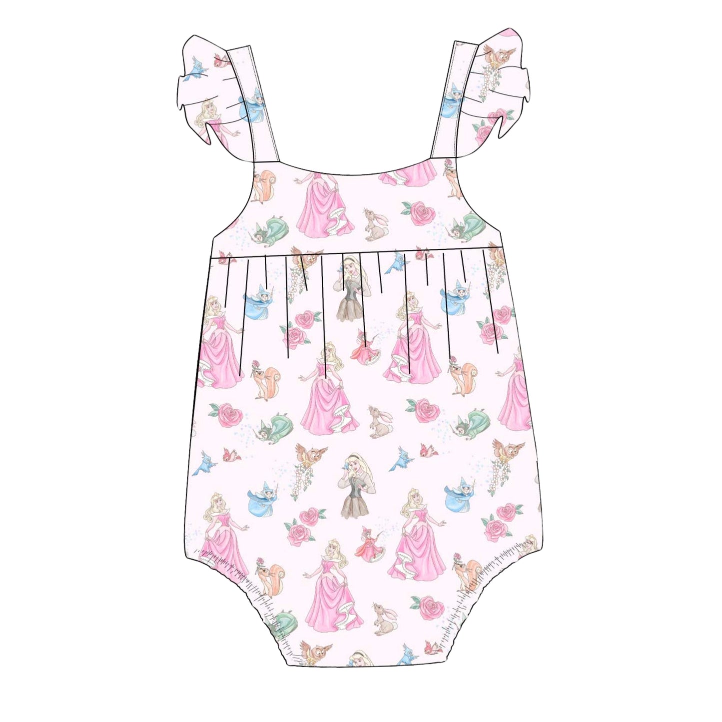 Rose - Bubble Romper
