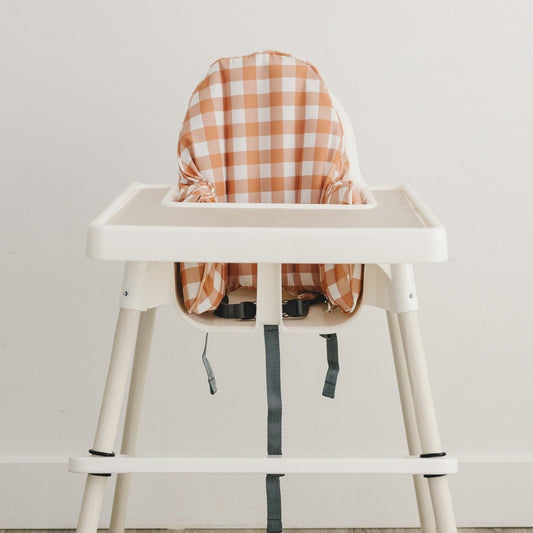 Burnt Orange Gingham IKEA Antilop Cushion Cover