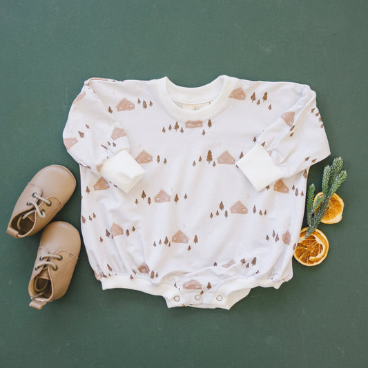 Cozy Cabins Bamboo Bubble Romper