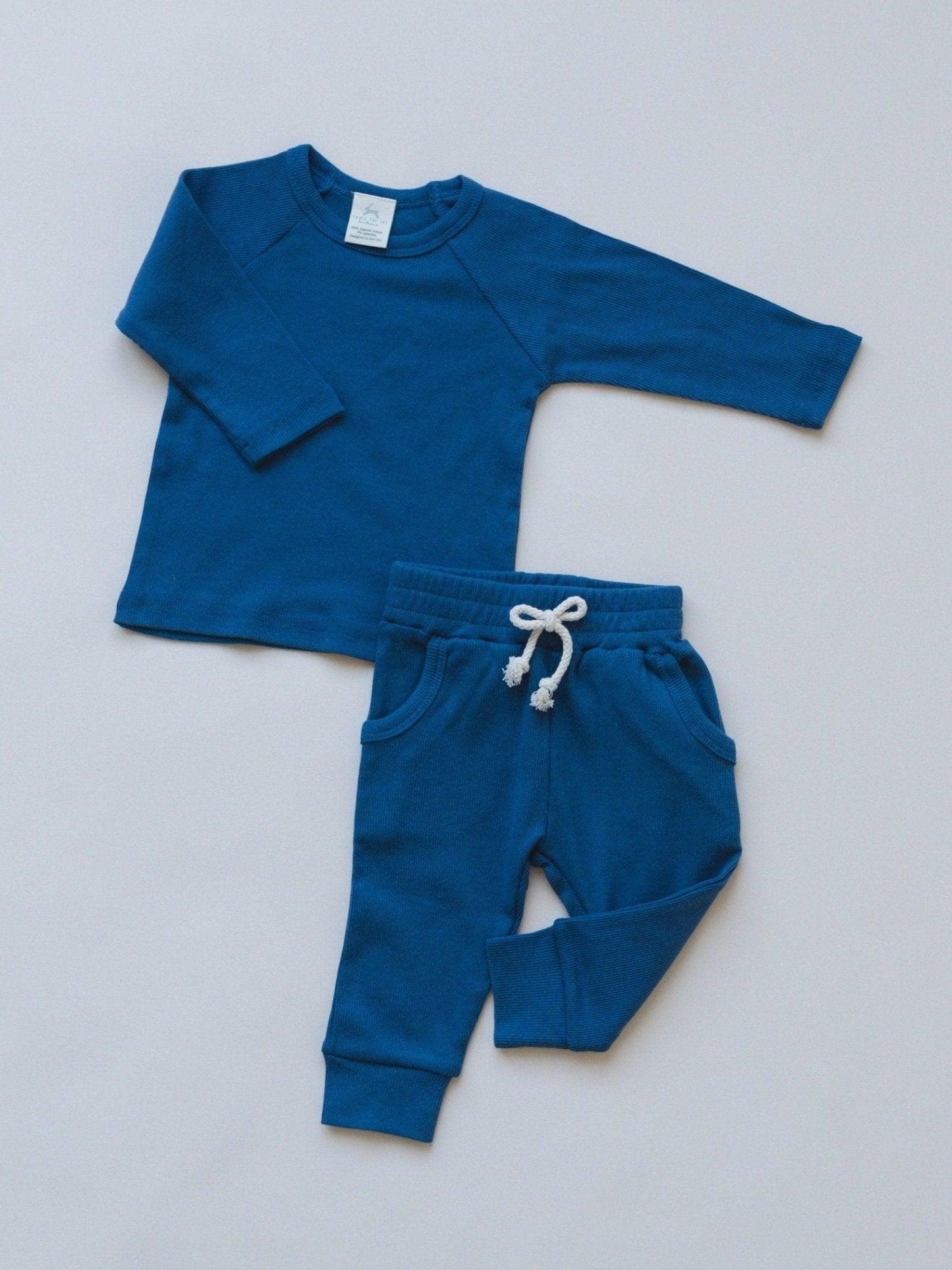 Organic Cotton Ribbed 2pc Set - more colors