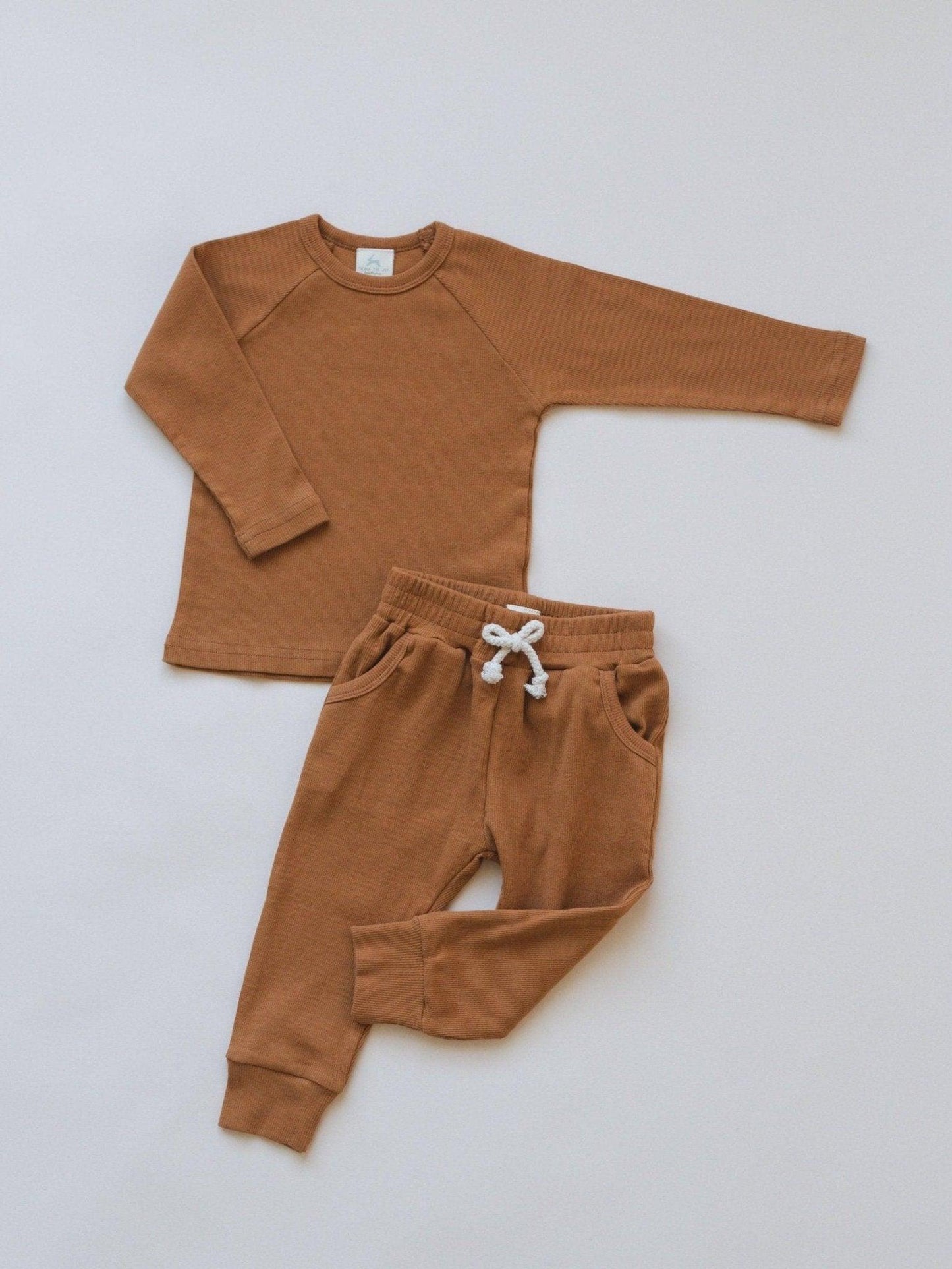 Organic Cotton Ribbed 2pc Set - more colors